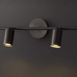 MAT SİYAH İKİLİ LED SPOT LED APLİK LED AVİZE GÜNIŞIĞI AMPULLÜ LED DUVAR APLİK MYL0029473