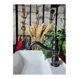 Mat Siyah Lavabo Bataryası Siyah Banyo Musluğu Lavabo Bataryası