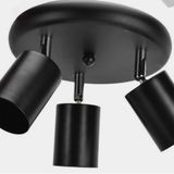 MAT SİYAH METAL PLOFONYER LED AVİZE GÜN IŞIĞI LED AMPUL DAHİLDİR MYL002861