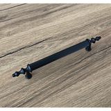 Mat Siyah Mobilya Dolap Mutfak Cekmece Kulpu 128 Mm (12,8 Cm) 5 Adet