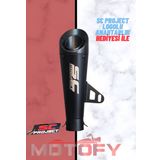 Mat Siyah Sc Project Racing Performans Egzozu 31,5Cm - A Kalite
