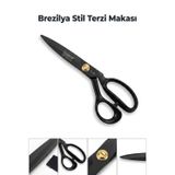 Mat Siyah Terzi Makası Kumaş Kesme Dikiş Makası
