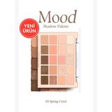Mat ve Işıltılı Tonlardan Oluşan 20 Renkli Far Paleti Dasıque Mood Shadow Palette (03 Spring Coral)