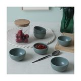 Mat Yeşil Bulut Mini Çerezlik/sosluk 8 cm 6 Adet 322 - Kestane Akaju - Option-1