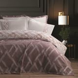 Mata Çeyiz Bella Home 7 Parça Nisan Çift Kişilik Pike Yatak Örtüsü Gelin Seti %100 Organik Pamuk - Yeni Renkler - Gül Kurusu - 240 x 260 cm