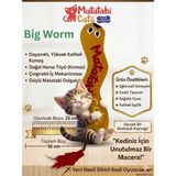 Matatabi Cats Big Worm Sesli Peluş Kumaş Kedi Oyuncağı Matatabi Içerikli (Kedi Nanesi/otu Içermez)