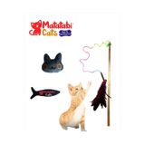 Matatabi Cats Kedi Oltası Ve Peluş Kedi Oyuncak Seti (Fishy Ve Caty)
