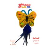 Matatabi Cats Kelebek Peluş Kedi Oyuncağı (Hışırtılı, Çıngıraklı, Matatabi İçerikli)