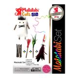 Matatabi Cats Matatabi Tanışma Seti Kedi Oyuncak Seti (Çiğneme Çubuğu, Kedi Oltası, Sesli Peluş)
