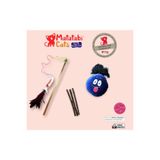 Matatabi Cats Mino Set Kedi Oyuncağı (Çiğneme Çubuğu, Kedi Oltası, Sesli Peluş)
