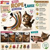 Matatabi Cats Rope Large Matatabi Li Çıngıraklı Ip Kedi Oyuncağı karışık renkli