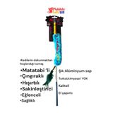 Matatabi Cats Worm Alüminyum Saplı Kedi Oltası (Matatabili, Hışırtılı, Çıngıraklı)