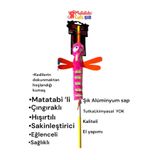 Matatabi Cats Yusufçuk Alüminyum Saplı Kedi Oltası (Matatabili, Hışırtılı, Çıngıraklı)
