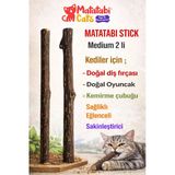 Matatabi Stick Medium Doğal Kedi Çiğneme Çubuğu, Kedi Oyuncağı 2'Lİ (kedi otu/nanesi değildir)