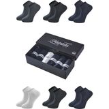 Matateks Bambu Erkek Patik Düz Çorap 200 Iğne Dikişsiz Premium 6’lı Kutulu - Asorti - 38 - 40