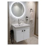 MatBeyaZ Banyo lavabo altı dolap banyo dolabı LAVABO HARİÇTİR 54cm MDF lavabo üstü 60cm olana uygundur