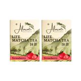 Matcha Çayı Çilek Aromalı Diyet Form Detox Destekleyici - Strawberry Matcha Tea (40)