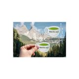 Matcha Çayı Etiketi Çay Şekilli Mat Sticker Yeşil Matcha Tea (20 Adet)