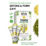 Matcha (Maça) Ve Yuzu Detoks Çayı, Kilo Vermeye Yardımcı Diyet Form Çayı 20 Adet 100 Gr
