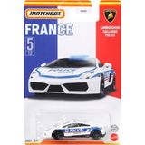 Matchbox 1:64 Best Of France Arabalar Lamborghini Gallardo Police - Renkli