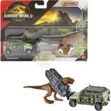 Matchbox Jurassic World Dino Transporter Arabaları Tyranno-Hauler JGM05 - Siyah - Beyaz