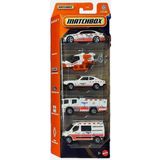 Matchbx Metal Beşli Araba Seti Mbx Rescue V Mbx Constructıon Vıı (İlk Yardım Araçları) C1817-Jbx25