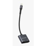 MATECHNO 2 in 1 Lightning Hub Çoklayıcı Kablo Şarj ve Kulaklık Girişli Lightning Aux Dönüştürücü Çevirici