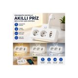 MATECHNO 2 Soketli Çoklu Priz | PD20W Type-C + QC3.0 Hızlı Şarj | 2 USB 3.4A Çıkış | Dokunmatik 3 Kademeli Gece Lambası | Açma/Kapama Anahtarı | Aşırı Akım, Aşırı Voltaj ve Isınma Korumalı Çoklu Priz