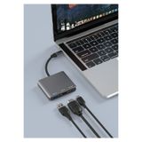 MATECHNO 3 in 1 1x USB 1x HDMI 1x Type-C Çıkışlı USB C Hub Çoklayıcı Görüntü ve Veri Aktarıcı