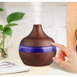 Matechno 300 ml Mini Hava Nemlendirici Buhar Makinesi Aroma Difüzörü Nemlendirici - Koyu Kahverengi