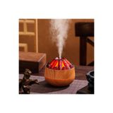 Matechno 300ML Şarjlı Volkan Işıklı Ultrasonik Hava Nemlendirici, Buhar Makinesi ve Aroma Difüzörü