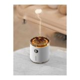 Matechno 350ml Şarjlı Volkan Işıklı Ultrasonik Hava Nemlendirici, Buhar Makinesi ve Aroma Difüzörü, Beyaz