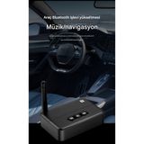 MATECHNO Antenli Bluetooth Adaptör Bluetooth 5.4 Receiver Aux USB RCA Wireless Araç Hoparlör Bluetooth Kiti
