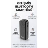 MATECHNO Bluetooth Adaptör 2in1 Alıcı Verici Bluetooth 5.3 Receiver Aux Wireless Araç Hoparlör Bluetooth Kiti