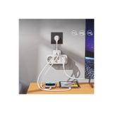 MATECHNO Çoklu Kablolu Priz Yüksek Gerilim Korumalı 3'LÜ Priz 1X USB 2X Type-C Çıkışlı Grup Priz Çoğaltıcı