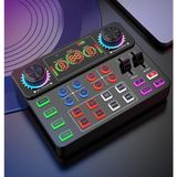 Matechno Pc Bilgisayar Telefon Canlı Yayın Ses Kartı Efekleri Tiktok Twitch Instagram Yayın Mikser Ses Kartı - Siyah