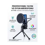 Matechno SF-777W 2.4G Kablosuz Profesyonel RGB Aydınlatmalı Gaming Mikrofon