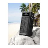 MATECHNO Solar 30.000 Mah Güneş Enerjili Led Işıklı Powerbank Şarj Aleti 4xUsb Çıkış Çoklu Şarj Çıkışı Kablo