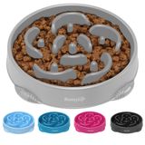 MateeyLife Büyük Yavaş Besleyici Köpek Kaseleri, Boğulma Önleyici Bulmaca Köpek Maması Kaseleri, Kaymaz İnteraktif Köpek Besleme Kaseleri Yavaşlatın Yemek, Şişkinlik Durdurma Labirent Köpek Yemekleri