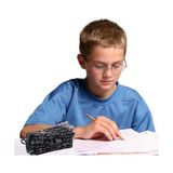 Matematik Formüllü Kalem Kutusu, Tek Gözlü, Siyah Beyaz Desenli, Fermuarlı Okul Kalemliği - Standart