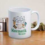 Matematik Öğretmenine Özel Kupa – Formüllerle Sevgi Dolu! Öğretmenler Günü Hediyelik Baskılı Kupa - Beyaz - 300 ml