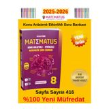 Matematus 8.Sınıf 2025-2026 Konu Anlatımlı -Etkinlikli-Soru Bankası Matematik (Yeni Ürün)+Kalem