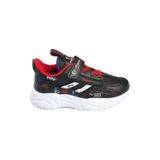 Mater Ayakkabı Unisex Yazlık Çocuk Spor Ayakkabı Sneakers V085 085, Siyah-Kırmızı, 34