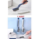 Matesstore Cımbızlı Köşe Temizlik Fırçası Pencere Klozet Kenar Temizleme