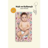 MatGo Baby Ördek Arabalı Bebek Alt Açma Matı Minderi Yıkanır Sıvı Geçirmez Bakım Pad Örtüsü 35x65cm 2 Adet
