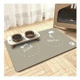 MAtGo Pati Food Water Krem Beslenme Matı Kaymaz Sıvı Geçirmez Kedi Köpek Mama Paspası 50x70cm