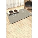 MAtGo Pati Food Water Krem Evcil Hayvan Beslenme Matı Sıvı Geçirmez Kedi Köpek Mama Paspası 50x70cm