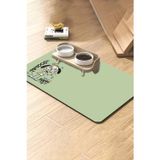 Matgo Pati Kedi Köpek Beslenme Matı 50X70cm Cool Dog Su Geçirmez Kaymaz Mama Kabı Altlığı Paspas