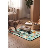 MAtGo Pati Kedi Köpek Beslenme Matı 50x70cm Su Geçirmez Kaymaz Mama Kabı Altlığı Paspası (19MMD260609)