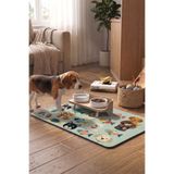 MAtGo Pati Kedi Köpek Beslenme Matı 50x70cm Su Geçirmez Kaymaz Mama Kabı Altlığı Paspası (19MMD260610)